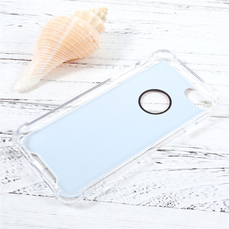 For iPhone 7 4.7 Mirror Surface Anti-scratch PC + Anti-yellowing Bayer 3695 TPU Phone Case - Rose Gold-7
