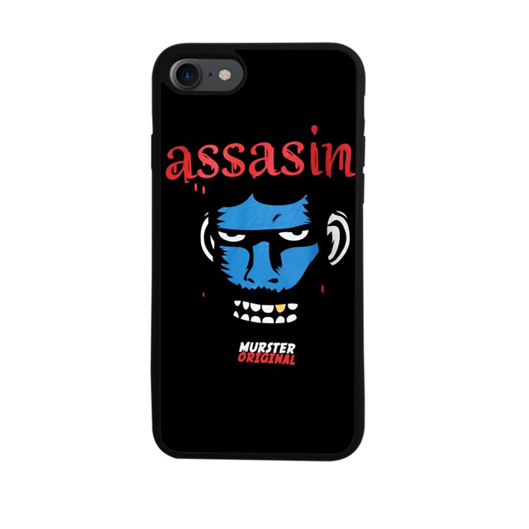 Funny Pattern Glossy TPU Phone Cover for iPhone 7 - Cruel Murder-1