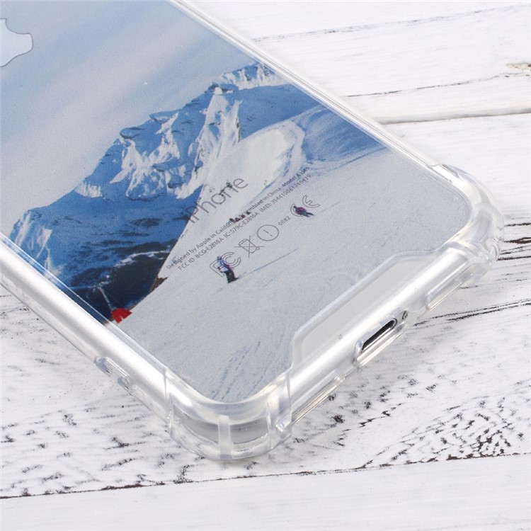 Air-cushioning Corners Drop-proof Phone Case for iPhone 7 (PC + TPU) - Snow Mountain-5