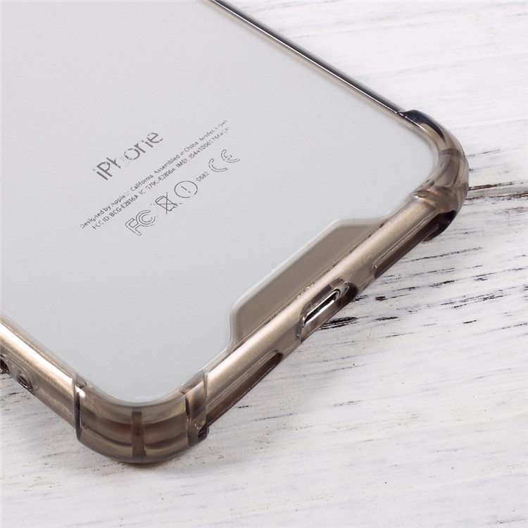 Scratch-proof Hybrid Mobile Phone Case for iPhone 7 Plus (PC + Anti-yellowing Bayer 3695 TPU) - Grey-6
