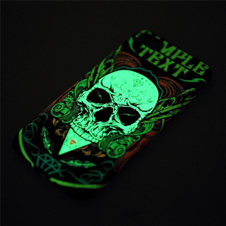 Noctilucent Glow in the Dark Cool Skull TPU Soft Case for iPhone 7 4.7 inch - Style A-7