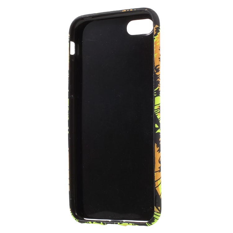 Patterned Noctilucent Glow TPU Case for iPhone 7 4.7 inch - Tiger with Long Tooth / Yellow & Orange-6