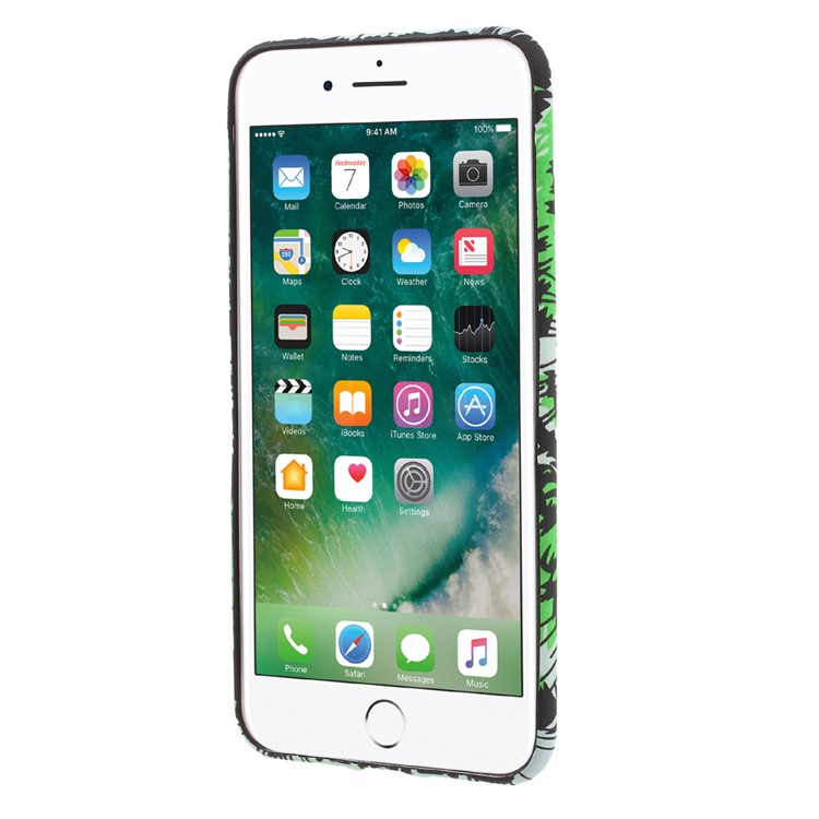 Noctilucent Glow in the Dark TPU Case for iPhone 7 Plus 5.5 - Tiger with Long Tooth / Green-3