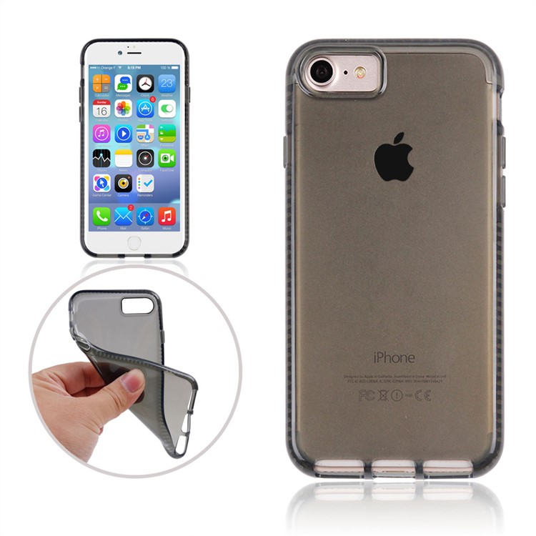 Ultra-thin TPU Case for iPhone 7 - Black-1