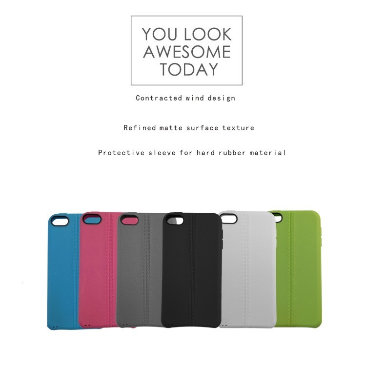 Frosted Soft TPU Phone Case for iPod Touch 6/5 with Woven Strap - Black-5