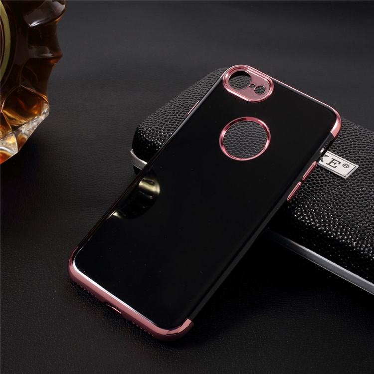 X-FITTED Plating Glossy Soft TPU Mobile Cover for iPhone 7 4.7 inch - Rose Gold-11