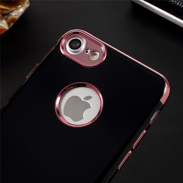 X-FITTED Plating Glossy Soft TPU Mobile Cover for iPhone 7 4.7 inch - Rose Gold-4