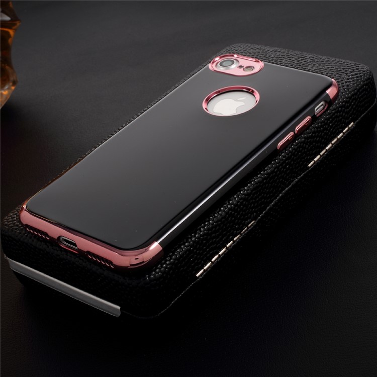 X-FITTED Plating Glossy Soft TPU Mobile Cover for iPhone 7 4.7 inch - Rose Gold-7