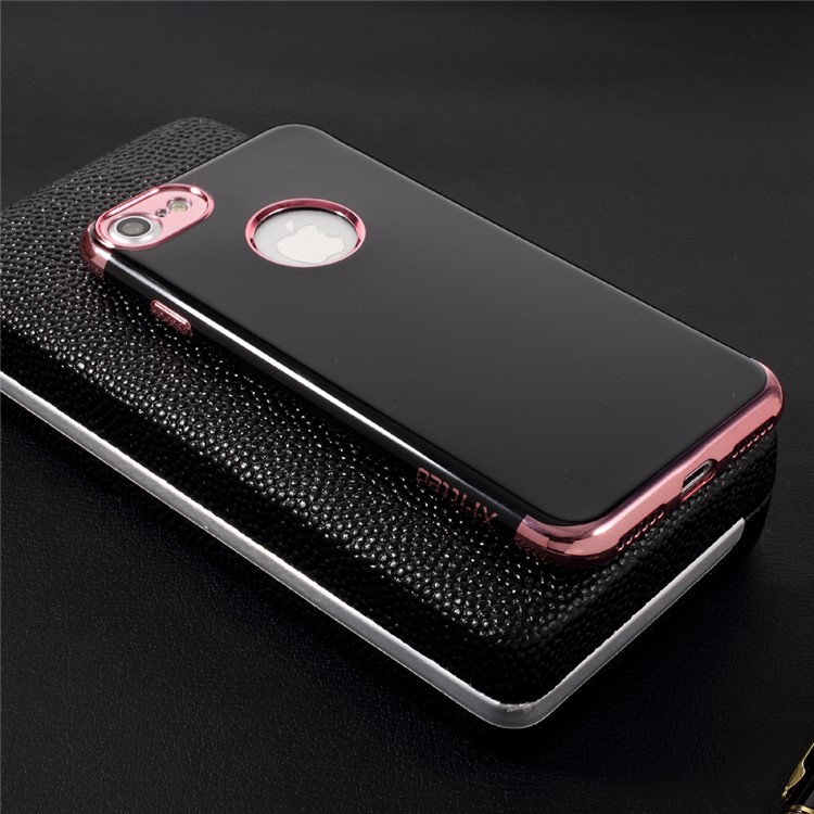 X-FITTED Plating Glossy Soft TPU Mobile Cover for iPhone 7 4.7 inch - Rose Gold-8