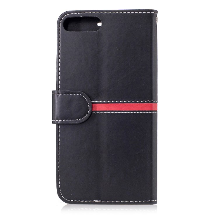 Phone Accessory Wallet Leather Stand Phone Case for iPhone 7 Plus - Black-2