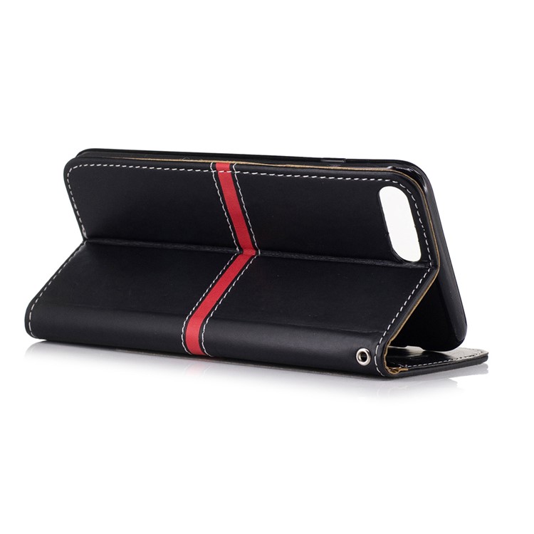 Phone Accessory Wallet Leather Stand Phone Case for iPhone 7 Plus - Black-3