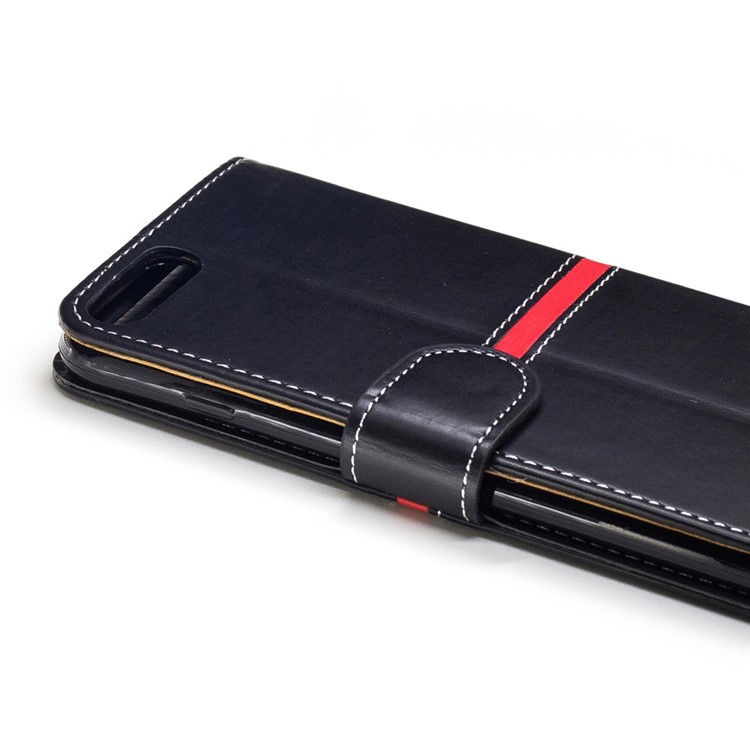 Phone Accessory Wallet Leather Stand Phone Case for iPhone 7 Plus - Black-6