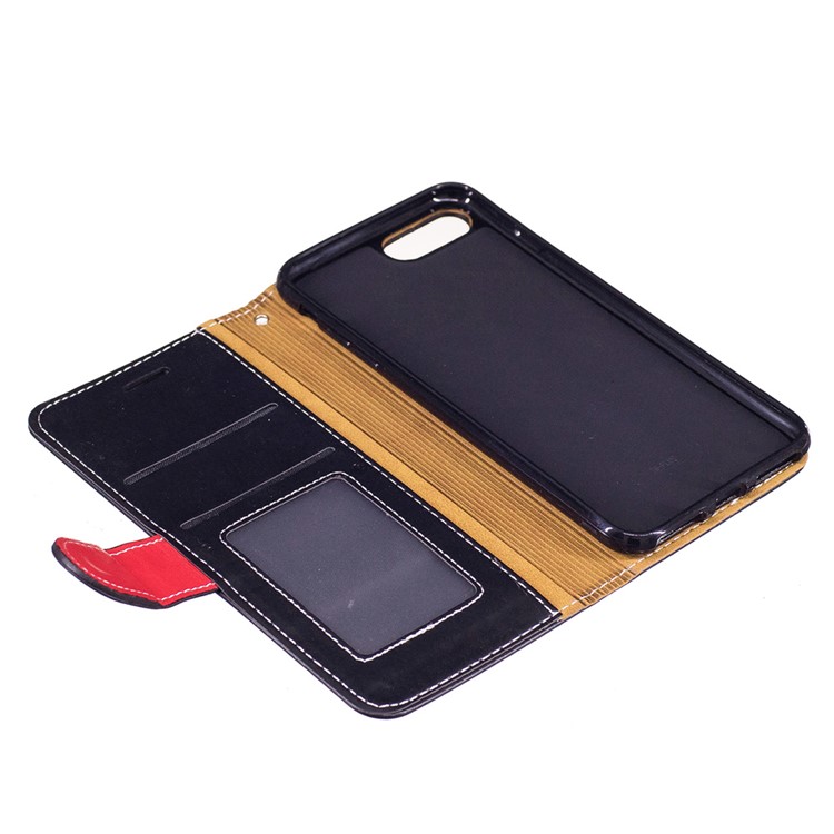 Phone Accessory Wallet Leather Stand Phone Case for iPhone 7 Plus - Black-8