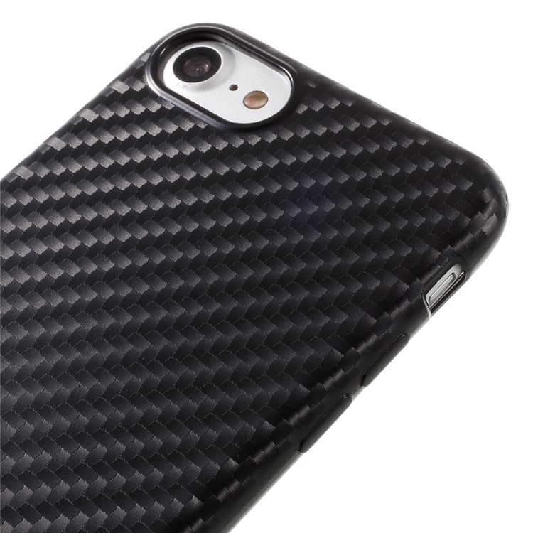 FSHANG Fiber Shield for iPhone 7 Carbon Fiber TPU Phone Case - Black-3