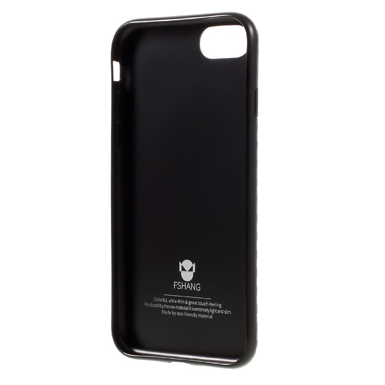 FSHANG Fiber Shield for iPhone 7 Carbon Fiber TPU Phone Case - Black-5