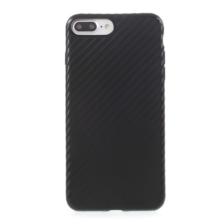 FSHANG Carbon Fiber Flexible Protective Phone Case for iPhone 7 4.7 inch (TPU) - Black-2