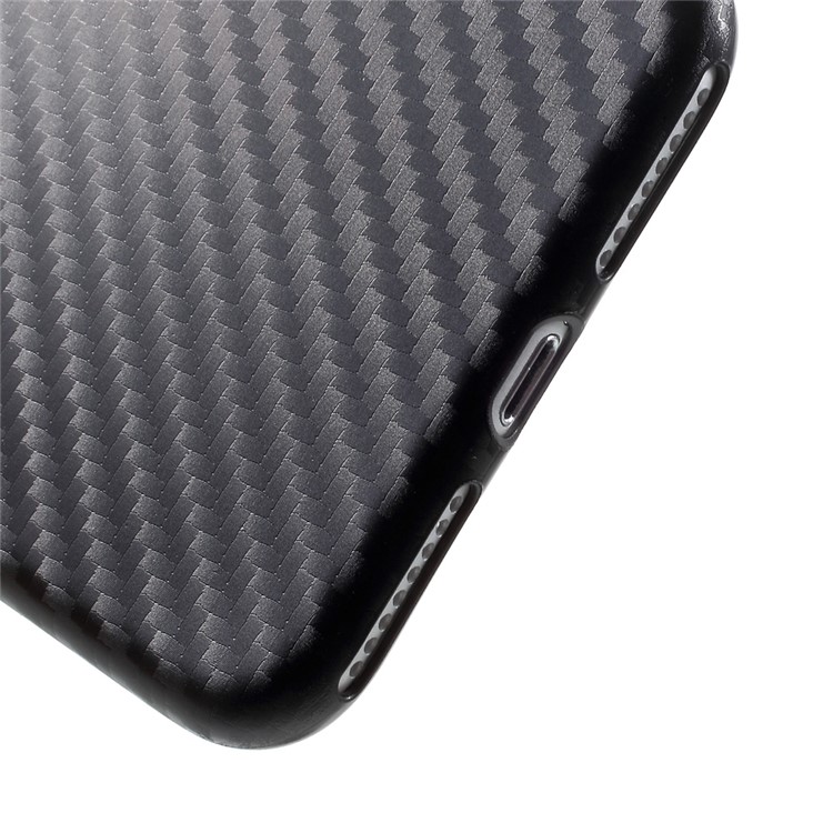 FSHANG Carbon Fiber Flexible Protective Phone Case for iPhone 7 4.7 inch (TPU) - Black-4