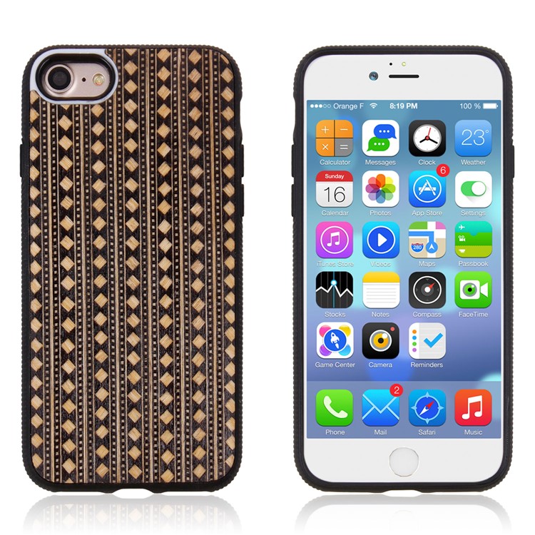 Personalized Hybrid PC TPU Phone Case for iPhone 7 Plus Built-in Magnetic Holder Metal Sheet - Bohemian Style Pattern-1