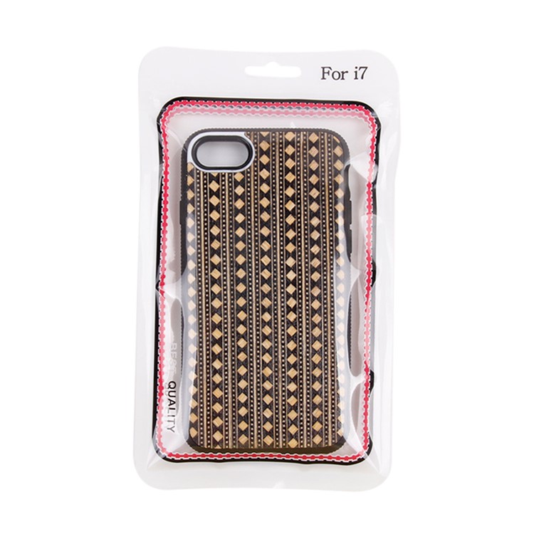 Personalized Hybrid PC TPU Phone Case for iPhone 7 Plus Built-in Magnetic Holder Metal Sheet - Bohemian Style Pattern-11