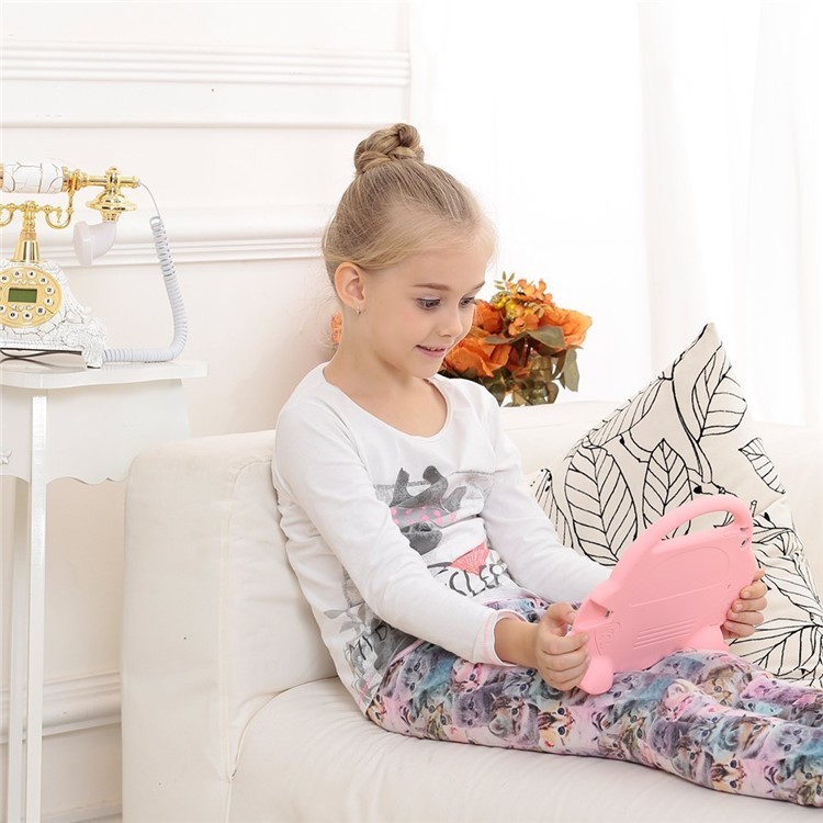 3D Fun Mini Cartoon Car Shockproof Silicone Protective Case Cover for iPad Mini 4 - Pink-4