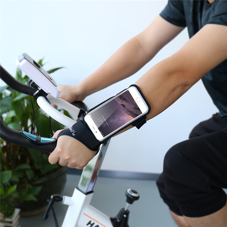 FLOVEME Fitness Exercise Arm Band Pouch Holder for iPhone 7 / 6s / 6 4.7 inch with Thumb-Closure - Black-14