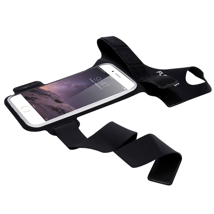 FLOVEME Fitness Exercise Arm Band Pouch Holder for iPhone 7 / 6s / 6 4.7 inch with Thumb-Closure - Black-7