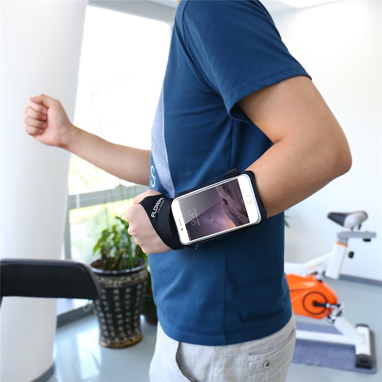 FLOVEME Fitness Exercise Arm Band Pouch Holder for iPhone 7 / 6s / 6 4.7 inch with Thumb-Closure - Black-9