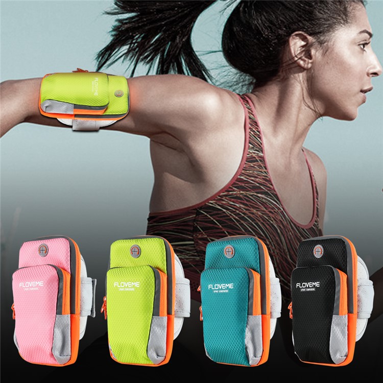 FLOVEME Running Sport Bag Armband para iPhone 8 Plus / 7 Plus / 6s Plus / 6 Plus - negro-2