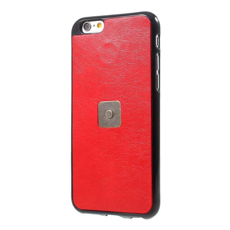 Detachable Leather Wallet Cellphone Case with Makeup Mirror for iPhone 6s Plus / 6 Plus - Red-13