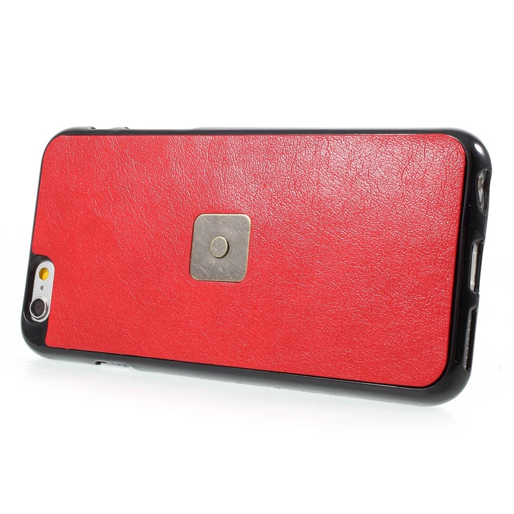 Detachable Leather Wallet Cellphone Case with Makeup Mirror for iPhone 6s Plus / 6 Plus - Red-15