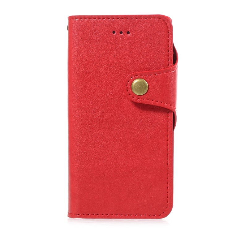 Detachable Leather Wallet Cellphone Case with Makeup Mirror for iPhone 6s Plus / 6 Plus - Red-6