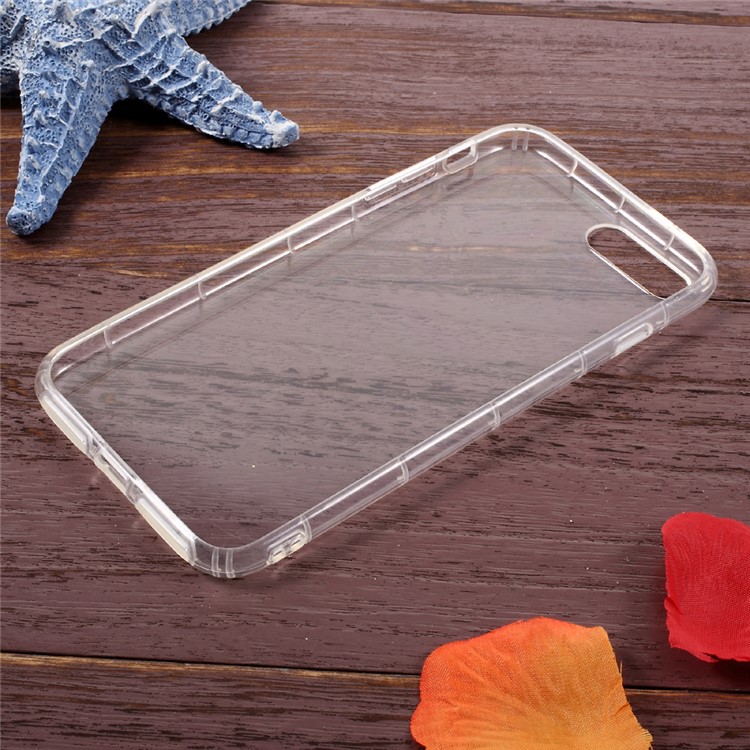Drop-Proof Crystal Clear TPU Cell Phone Case for iPhone 7 Plus-7