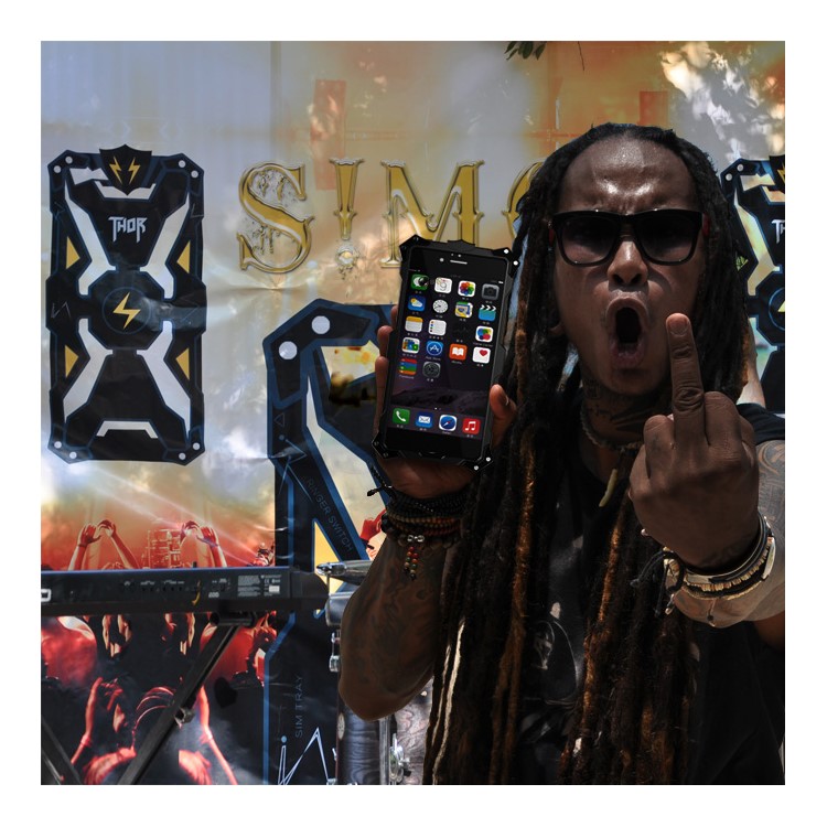 Cool Punk Rock Aviation Aluminum Metal Armor Phone Case for iPhone 6s 6 4.7 - Black-11