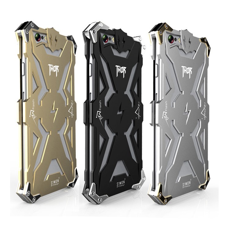 Cool Punk Rock Aviation Aluminum Metal Armor Phone Case for iPhone 6s 6 4.7 - Black-14