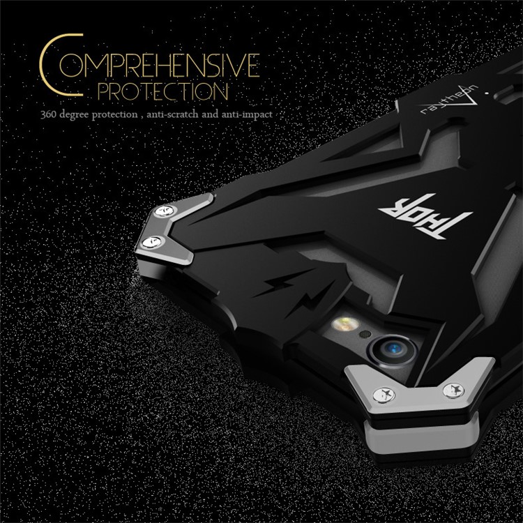 Cool Punk Rock Aviation Aluminum Metal Armor Phone Case for iPhone 6s 6 4.7 - Black-8
