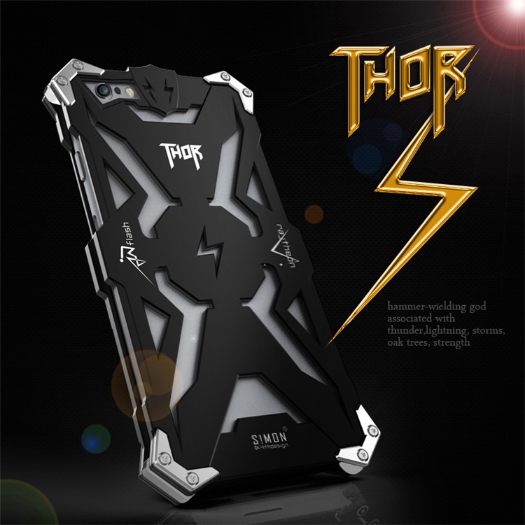 Cool Punk Rock Aviation Aluminum Metal Armor Phone Case for iPhone 6s 6 4.7 - Black-9