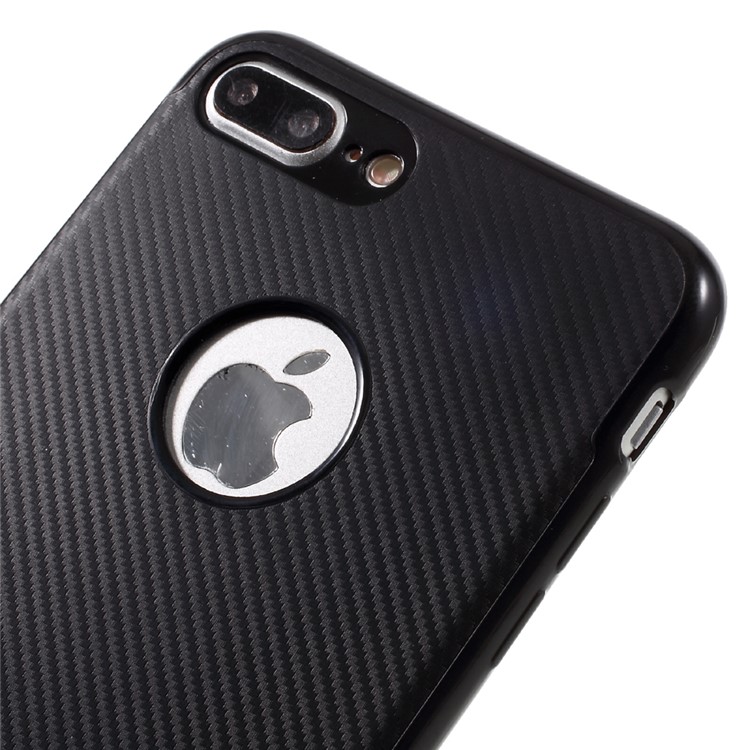 Carbon Fiber Texture TPU Cell Phone Case for iPhone 7 Plus 5.5 inch - Black-3