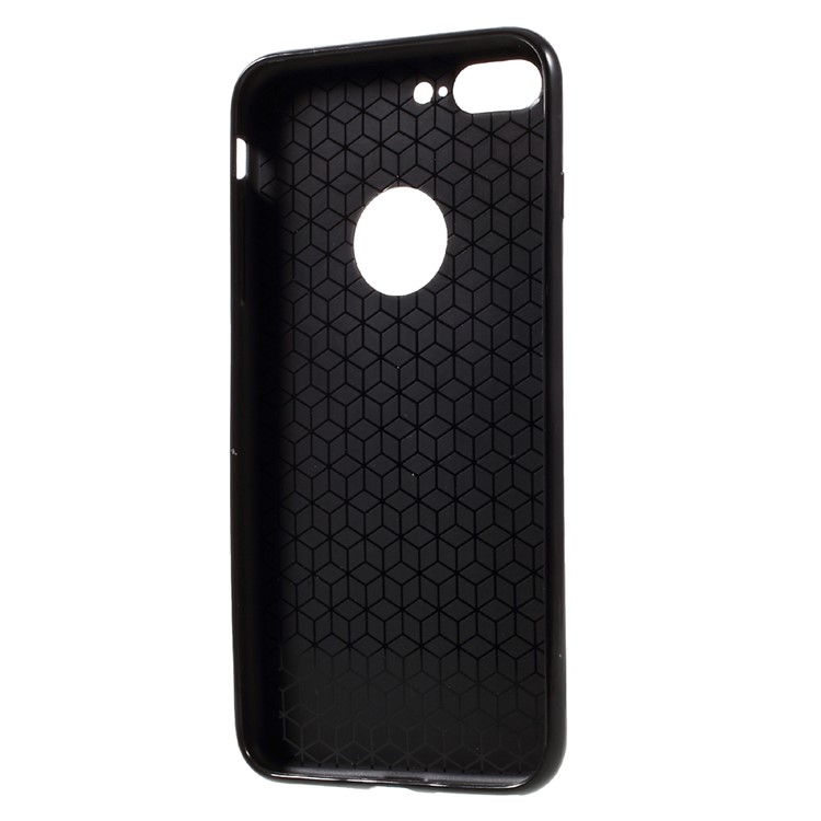 Carbon Fiber Texture TPU Cell Phone Case for iPhone 7 Plus 5.5 inch - Black-5