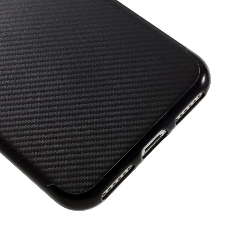 Carbon Fiber Texture TPU Cell Phone Case for iPhone 7 4.7 inch - Black-4