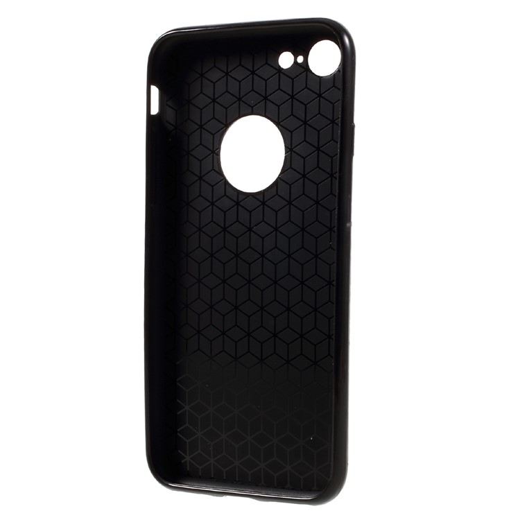 Carbon Fiber Texture TPU Cell Phone Case for iPhone 7 4.7 inch - Black-5