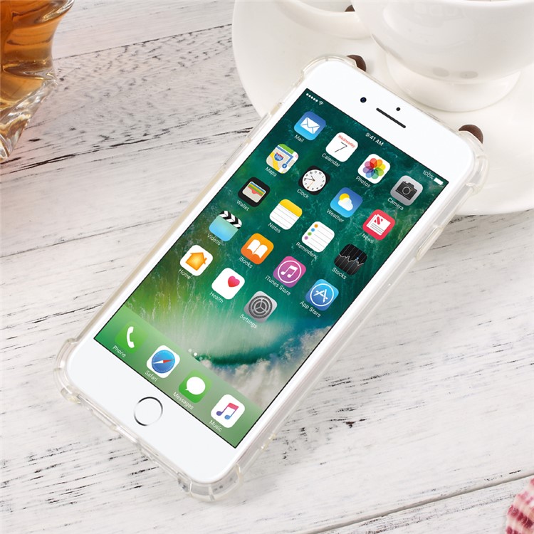 Incoming Call Flash Drop-resistant TPU Cellphone Case for iPhone 6s 6 - Transparent / Eiffel Tower-2