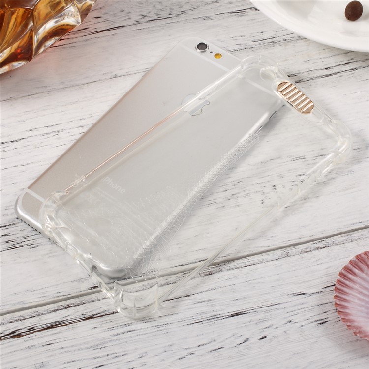 Incoming Call Flash Drop-resistant TPU Cellphone Case for iPhone 6s 6 - Transparent / Eiffel Tower-5
