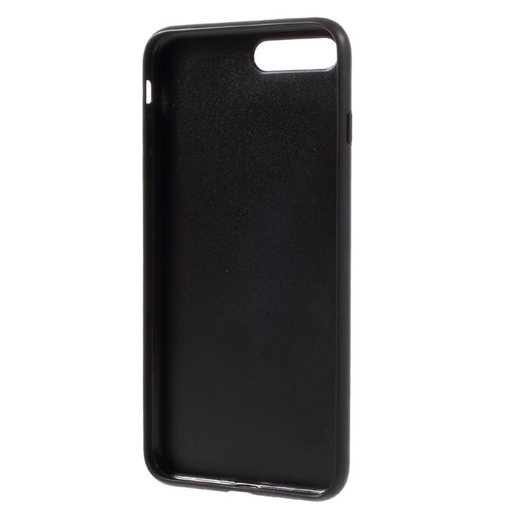 MEEPHONE Crocodile Leather Metal Sheet Coated PC + TPU Cover for iPhone 7 Plus - Black-5