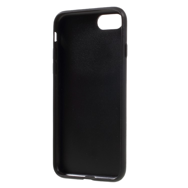 MEEPHONE Hybrid Drop Protection Cell Phone Case (Plastic+TPU+PU Leather+Metal) for iPhone 7 4.7 inch - Black-6