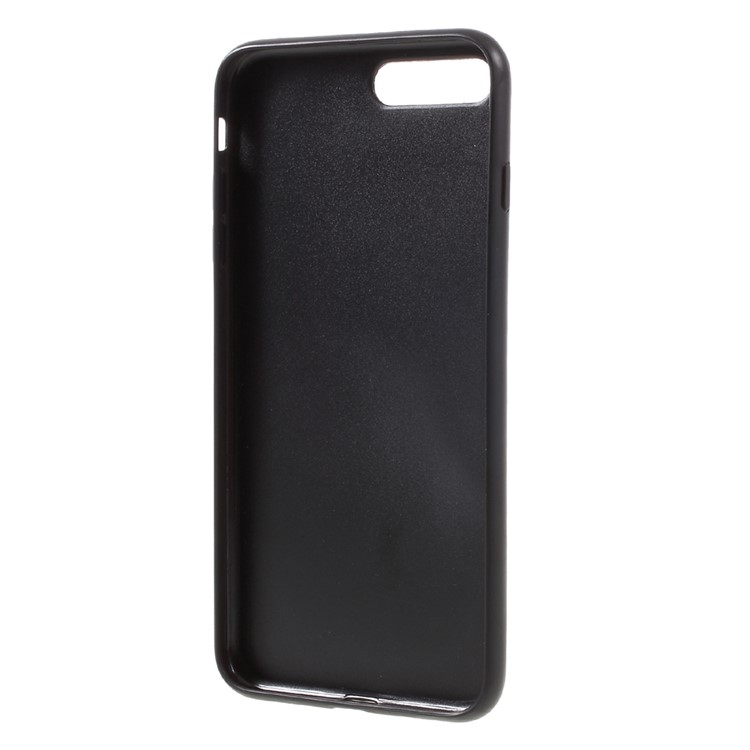 MEEPHONE Hybrid Drop Protection Cell Phone Case (Plastic+TPU+PU Leather+Metal) for iPhone 7 Plus - Black-5