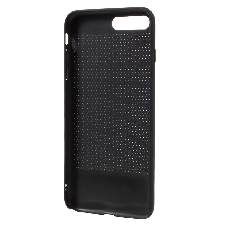 MEEPHONE Mesh Design Rubber Coating Cell Phone Hard Casing for iPhone 7 Plus 5.5-inch - Black-5