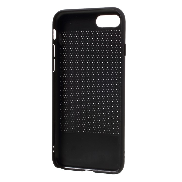MEEPHONE Mesh Design Rubberized PC Hard Case for iPhone 7 4.7-inch - Black-3