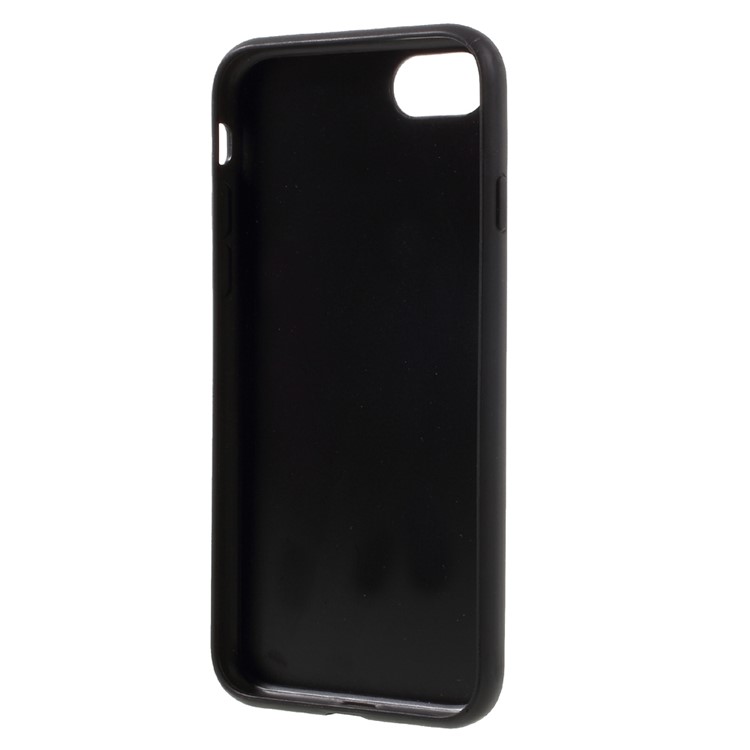 BUABEULRRY for iPhone 7 Cloth Texture Hybrid Mobile Phone Accessory (Leather Skin + PC + TPU) - Black-5