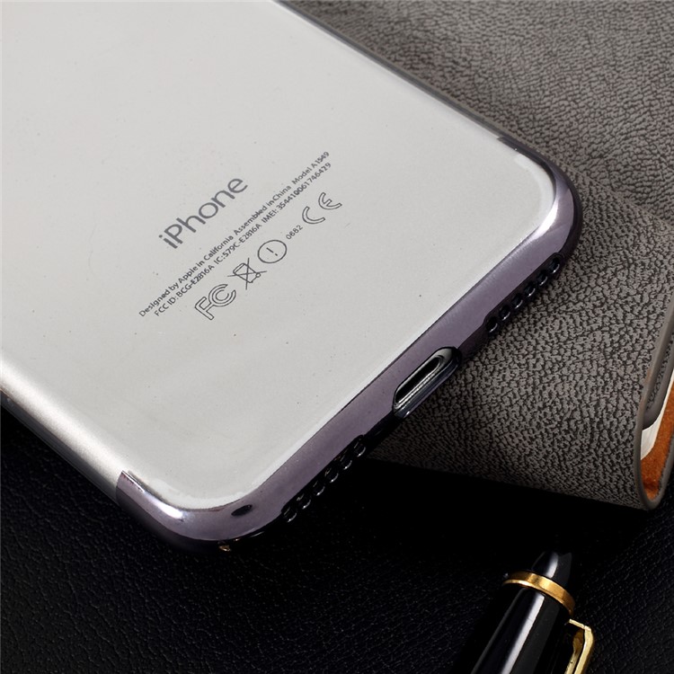 BUABEULRRY Plating TPU Soft Phone Case for iPhone 7 4.7 Inch - Tarnish-4