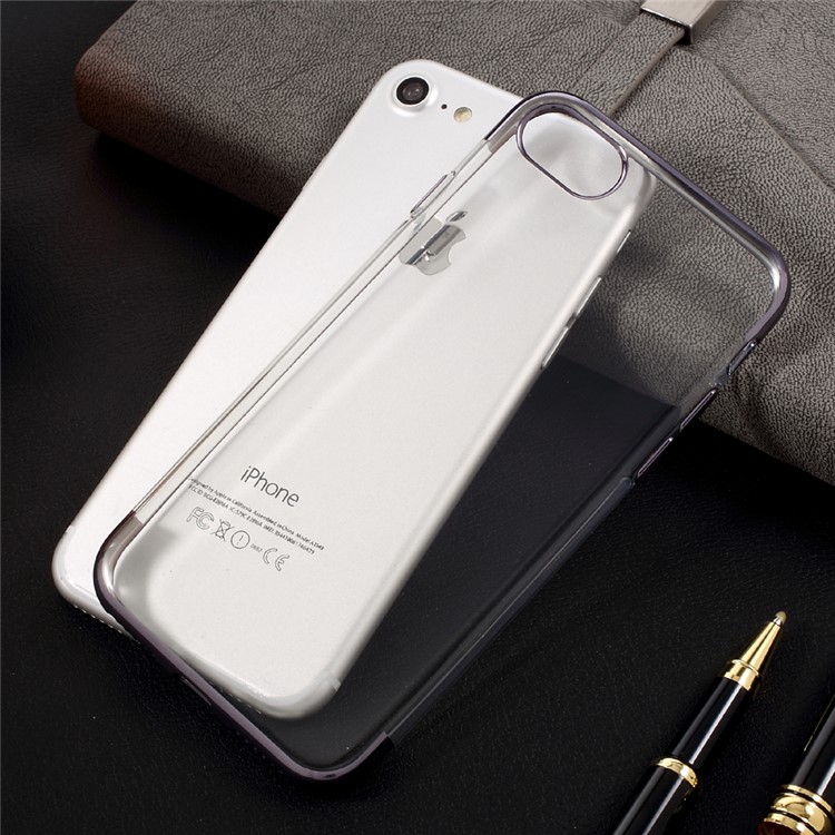 BUABEULRRY Plating TPU Soft Phone Case for iPhone 7 4.7 Inch - Tarnish-5